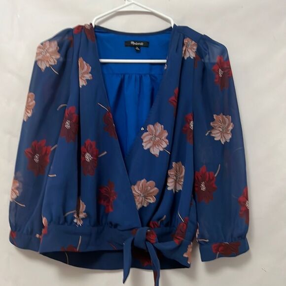 MADEWELL EFFIE FLORAL TOP SIZE‎ XS - Picture 2 of 5